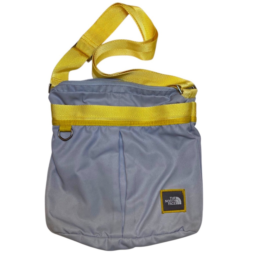 The North Face Sling Crossbody Bag in Gray and Yellow